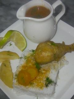 صورة لوصفة أرز بالدجاج 🍗 مع المرق 💞