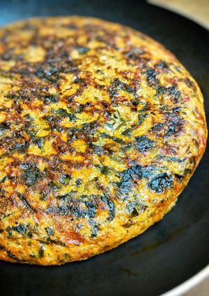 Foto principal de Tortilla de espinacas con tomate