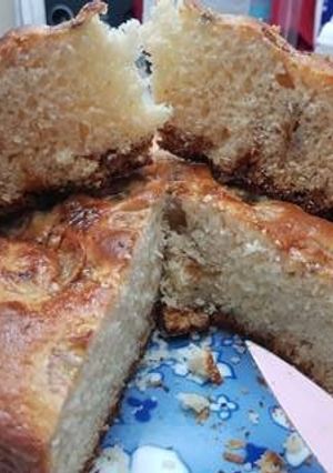 Una foto de Bizcochuelo de banana y dulce de leche
