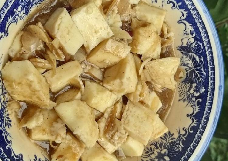 Putih telur kukus saus tiram