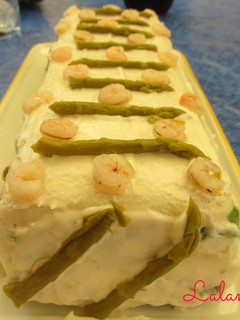 Una foto de Pastel frío de gambas