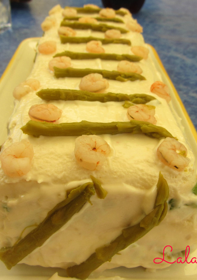 Una foto de Pastel frío de gambas