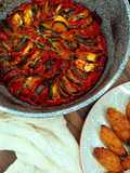 Sütőben sült Ratatouille fűszeres koftával