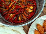 Sütőben sült Ratatouille fűszeres koftával