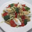 Espirales con pesto de espinacas y nueces