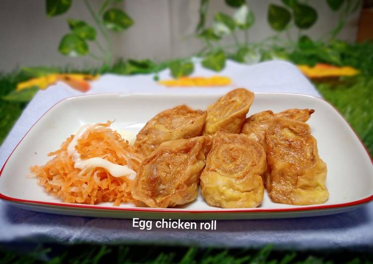 Egg Chicken Roll (No Kukus)