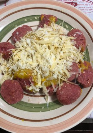 Una foto de Malfatti de Remolacha y Ricota