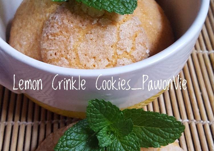 Lemon Crinkle Cookies