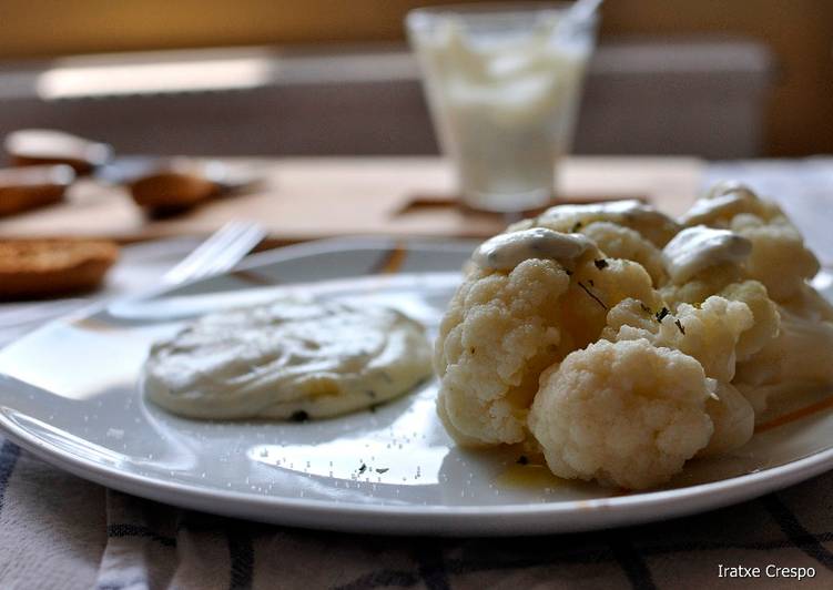 Coliflor con crema 3 queos