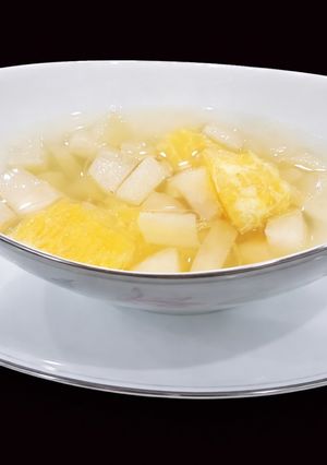 Hình của món SP.0345 - Lê & Cam Vàng Nấu Đường Phèn.