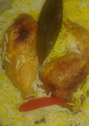صورة لوصفة مندي دجاج اليمني السريع