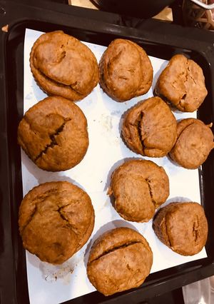 Hình của món Muffin chuối hấp và nướng.