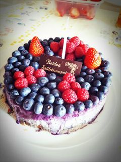 Áfonyás sajttorta recept fotója