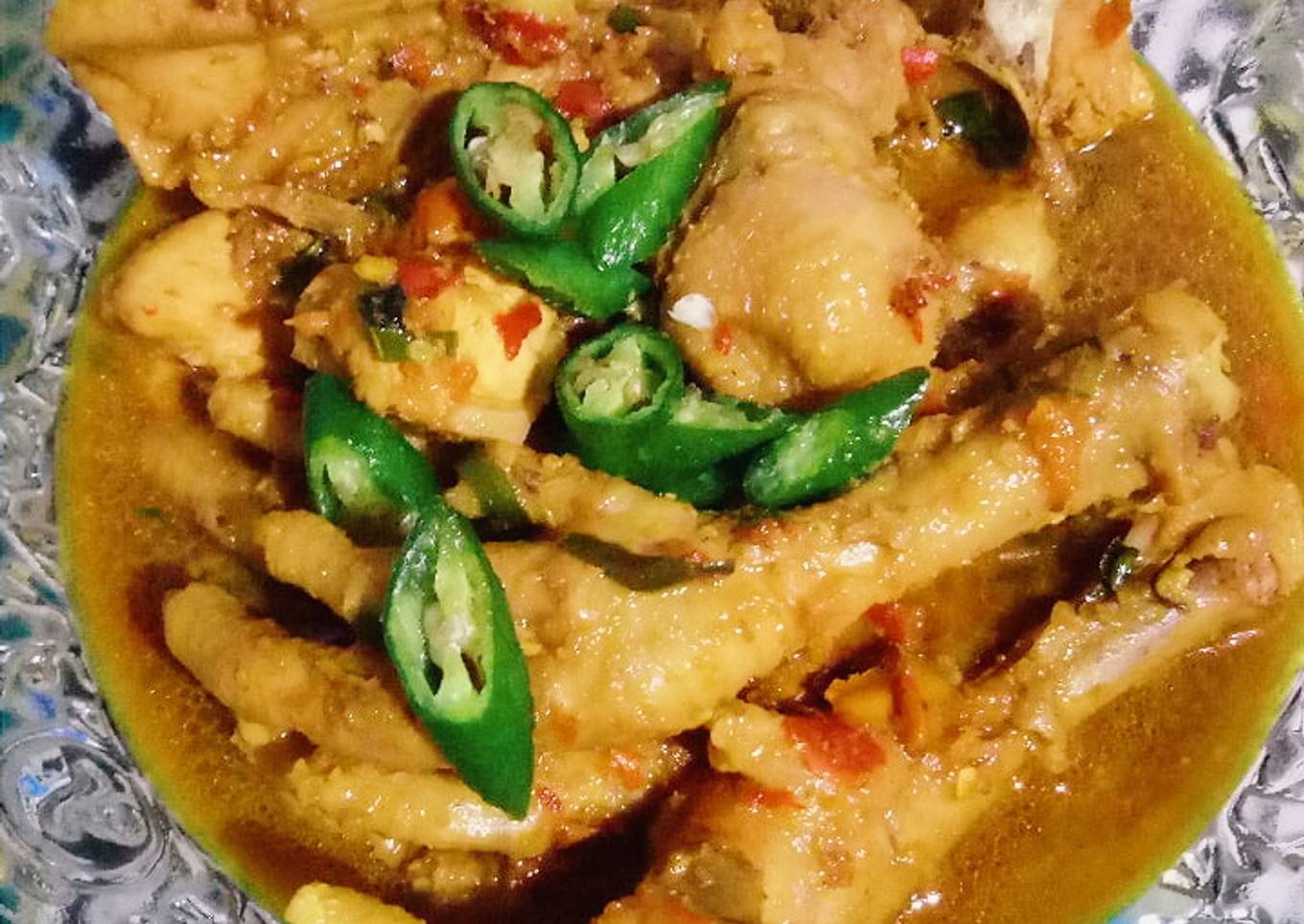 Semur ayam dan ceker