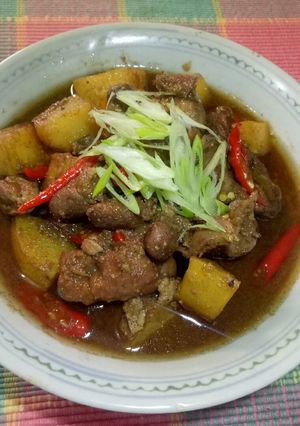 Foto resep 151. Semur hati ampela ayam dan kentang