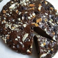 A picture of Banana chocolate cake.