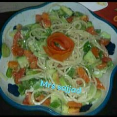 A picture of Italian Speghitty Salad  #SehriContest.