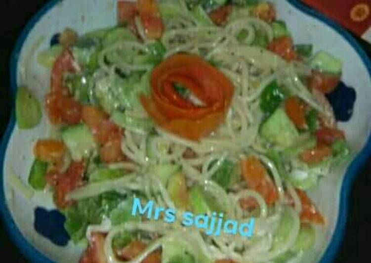 Recipe of Ultimate Italian Speghitty Salad  #SehriContest