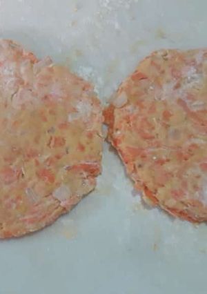 Una foto de Hamburguesa de zanahoria