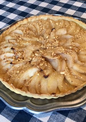 Une photo de Tarte poires et cacahuètes