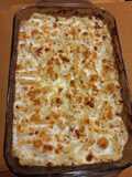 Penne with Chicken Gratin and Light Yogurt Béchamel