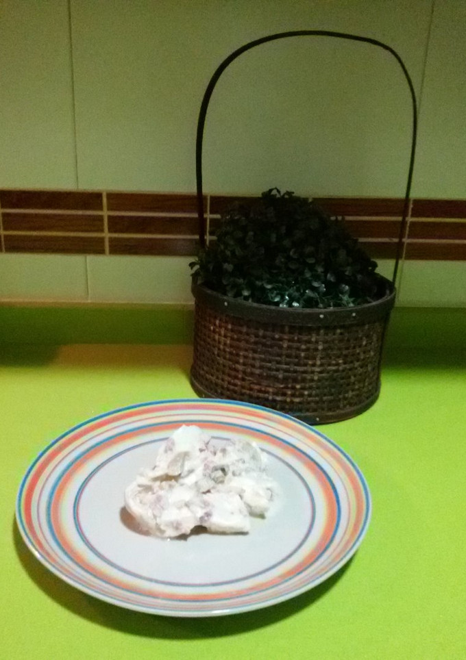 Una foto de Pollo a la carbonara con thermomix