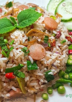 Foto resep NasGor Kornet Sosis 🍃