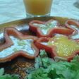 Huevos con forma livianos