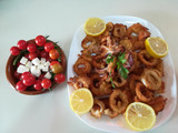 Calamares enharinados con cerveza
