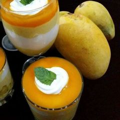 Mango custard A picture of Mango custard.