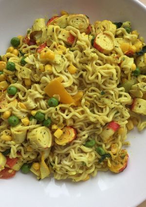 A picture of Crab noodles🦀.
