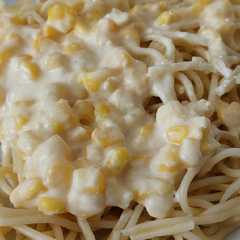 Una foto de 🌽Tallarines al choclo 🌽