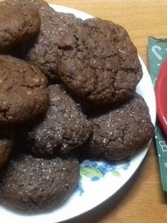 Csokis, zabpelyhes keksz recept fotója
