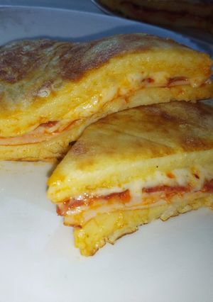 Töltött burgonyalepény recept fotója