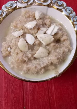 A picture of Khus khus (poppy seed) ka halwa.