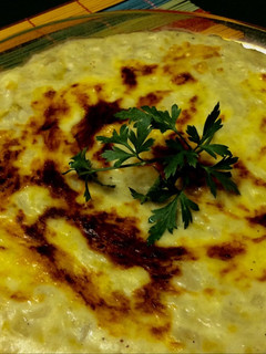 Una foto de Repollo con bechamel gratinado