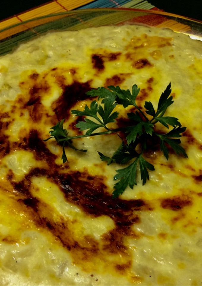 Una foto de Repollo con bechamel gratinado