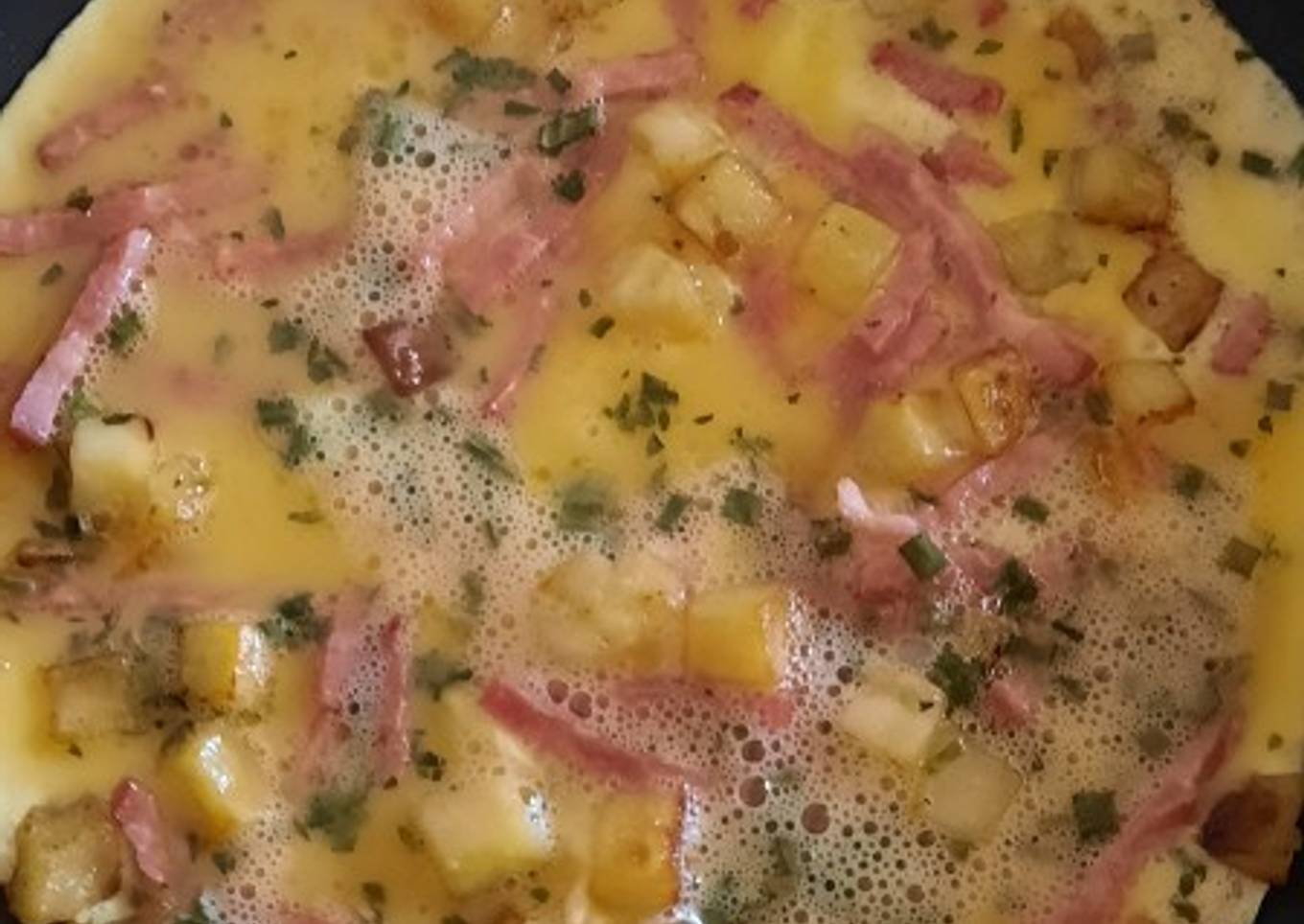 L'omelette garnie de Nadouche