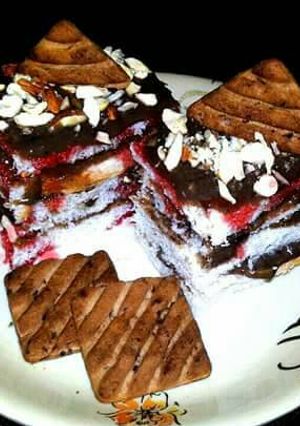 A picture of Hide and seek chocolate pastry.