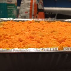 A picture of Cheeto Mac & cheese 🧀.