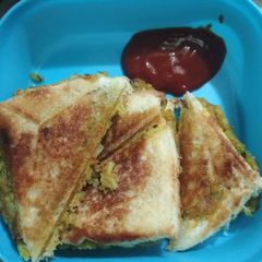 Veg grilled sandwiches A picture of Veg grilled sandwiches.