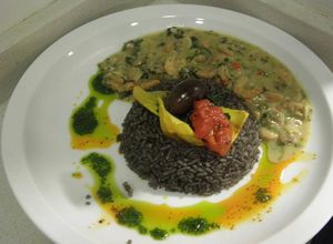 Una foto de Arroz en tinta de calamar!
