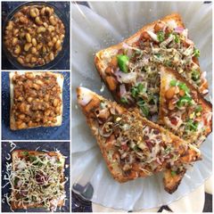 A picture of Beans toast.