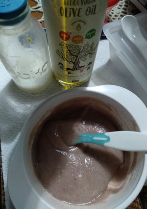 Foto resep Bubur beras merah Mpasi Day #5