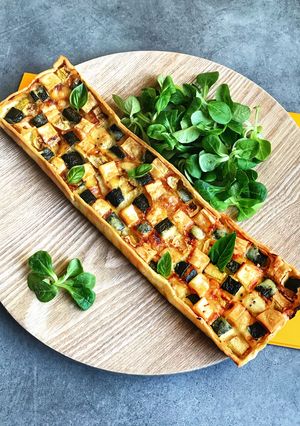 Une photo de Tarte aux courgettes et Pavé Daffinois