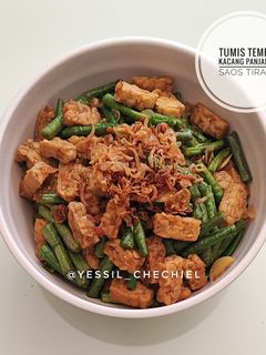 Foto resep Tumis Tempe Kacang Panjang Saos Tiram