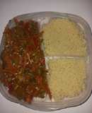 Verduras salteadas con cous cous