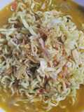 Indomie ayam bawang kuah ebi