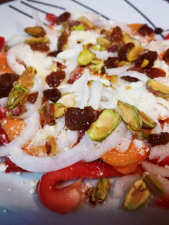 Una foto de Carpaccio de hortalizas al parmesano