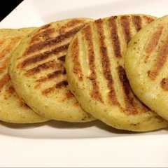 Una foto de Arepas de plátano